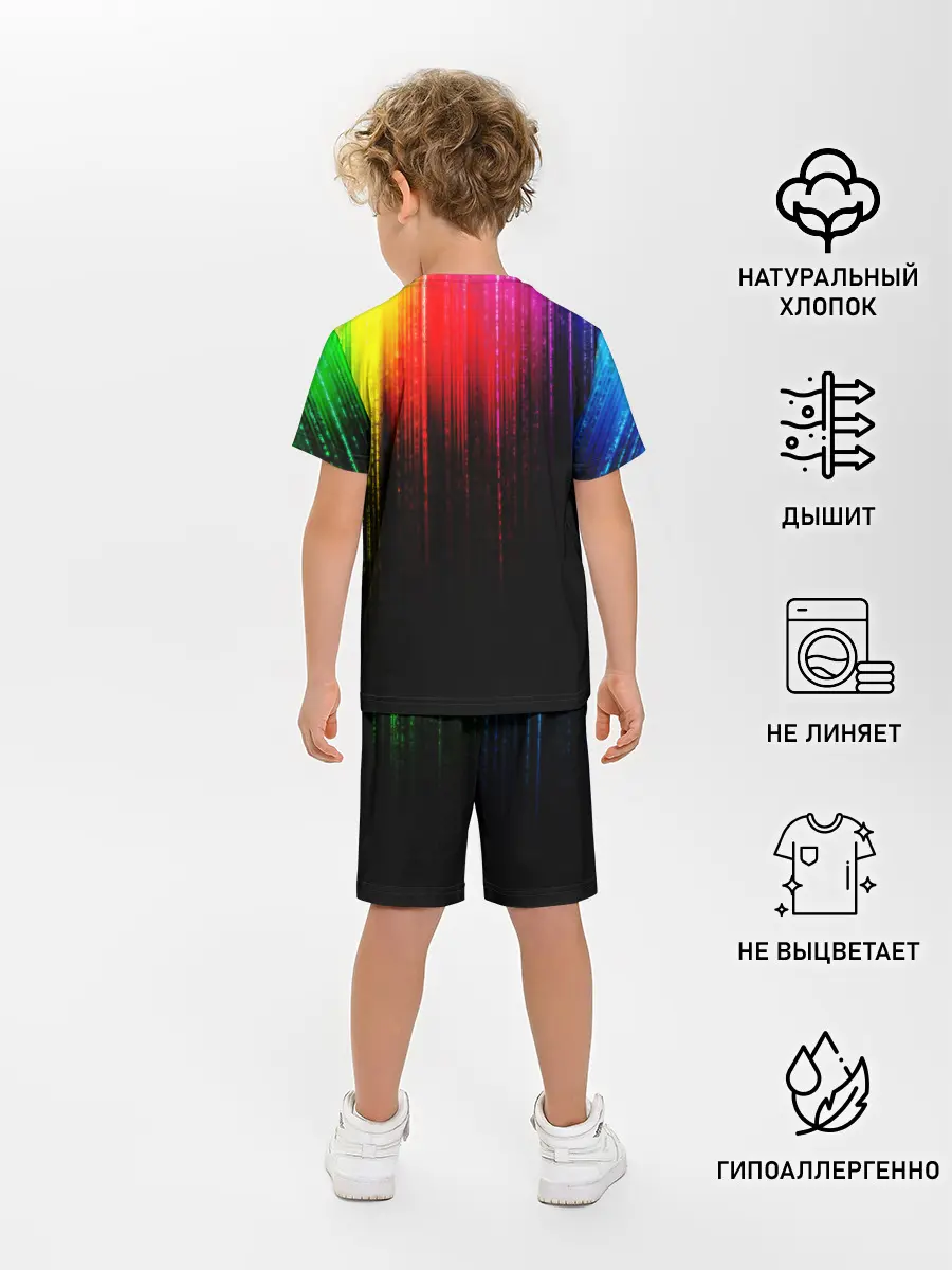 Детская пижама с шортами / КРАСКИ ГРАДИЕНТ