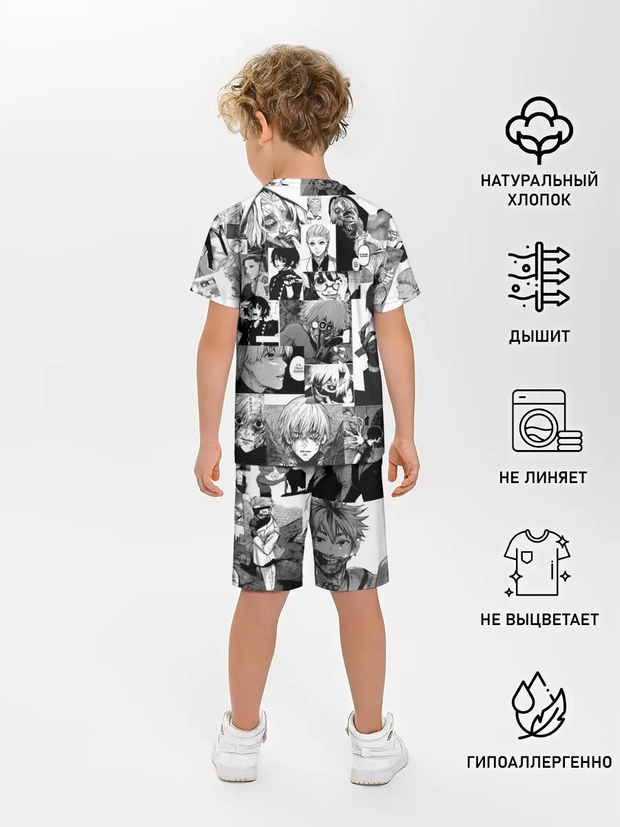 Детская пижама с шортами / Токийский гуль