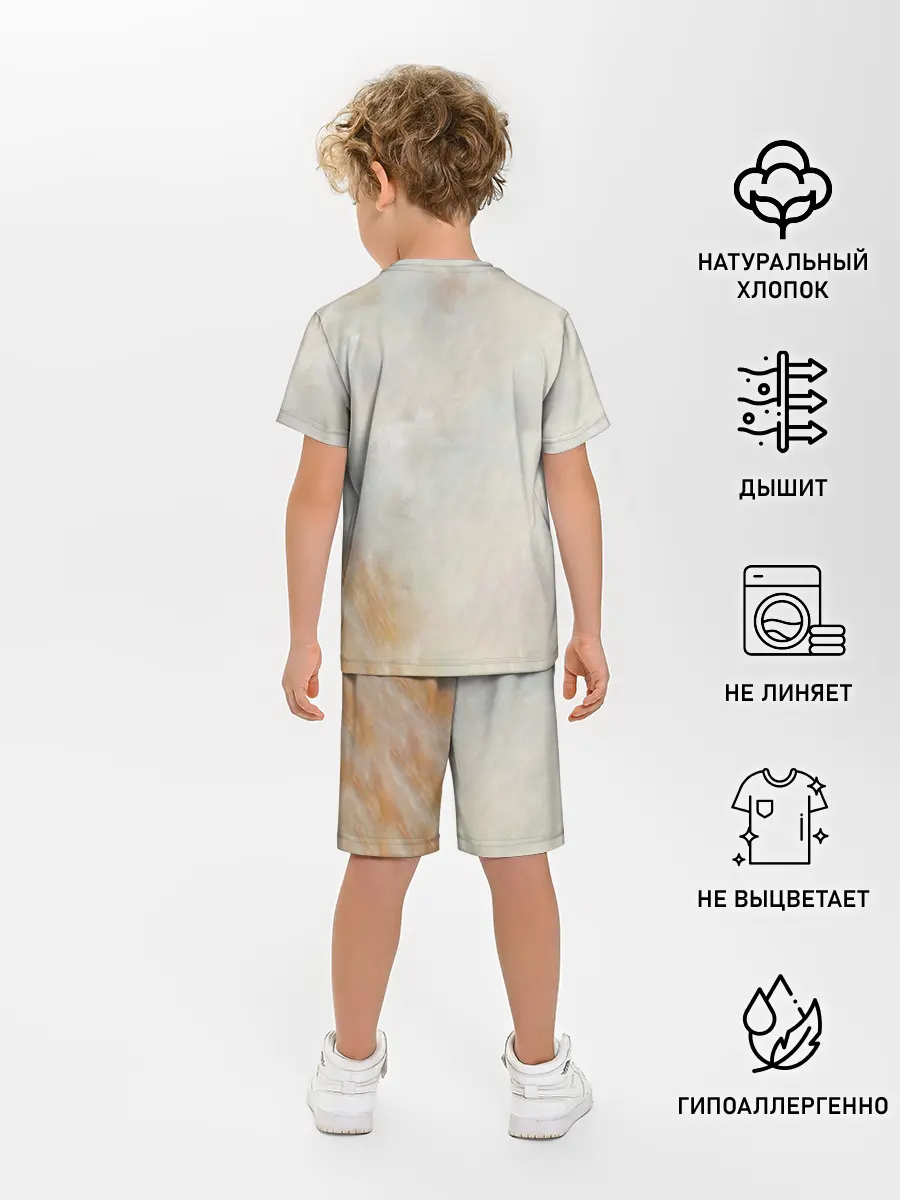 Детская пижама с шортами / Розэ маслом