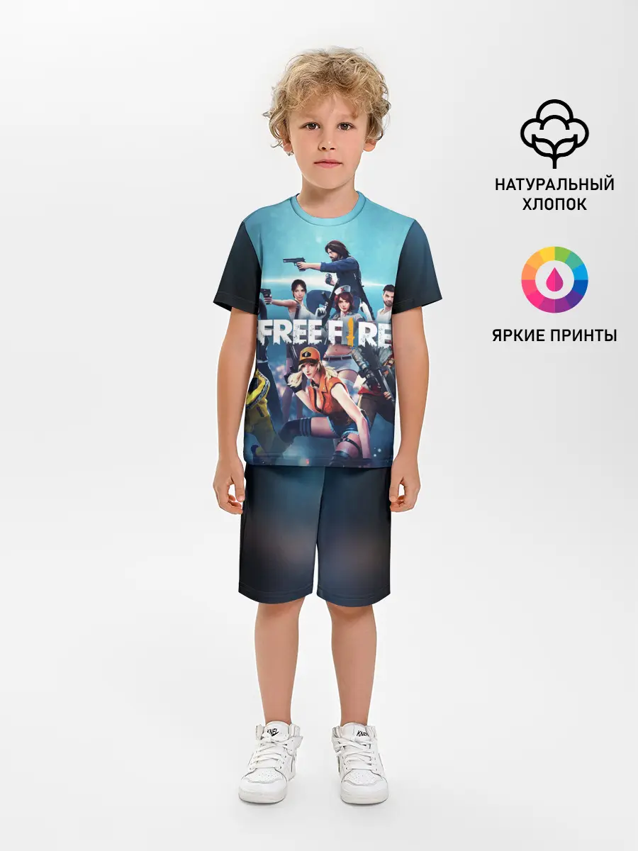 Детская пижама с шортами / FREE FIRE