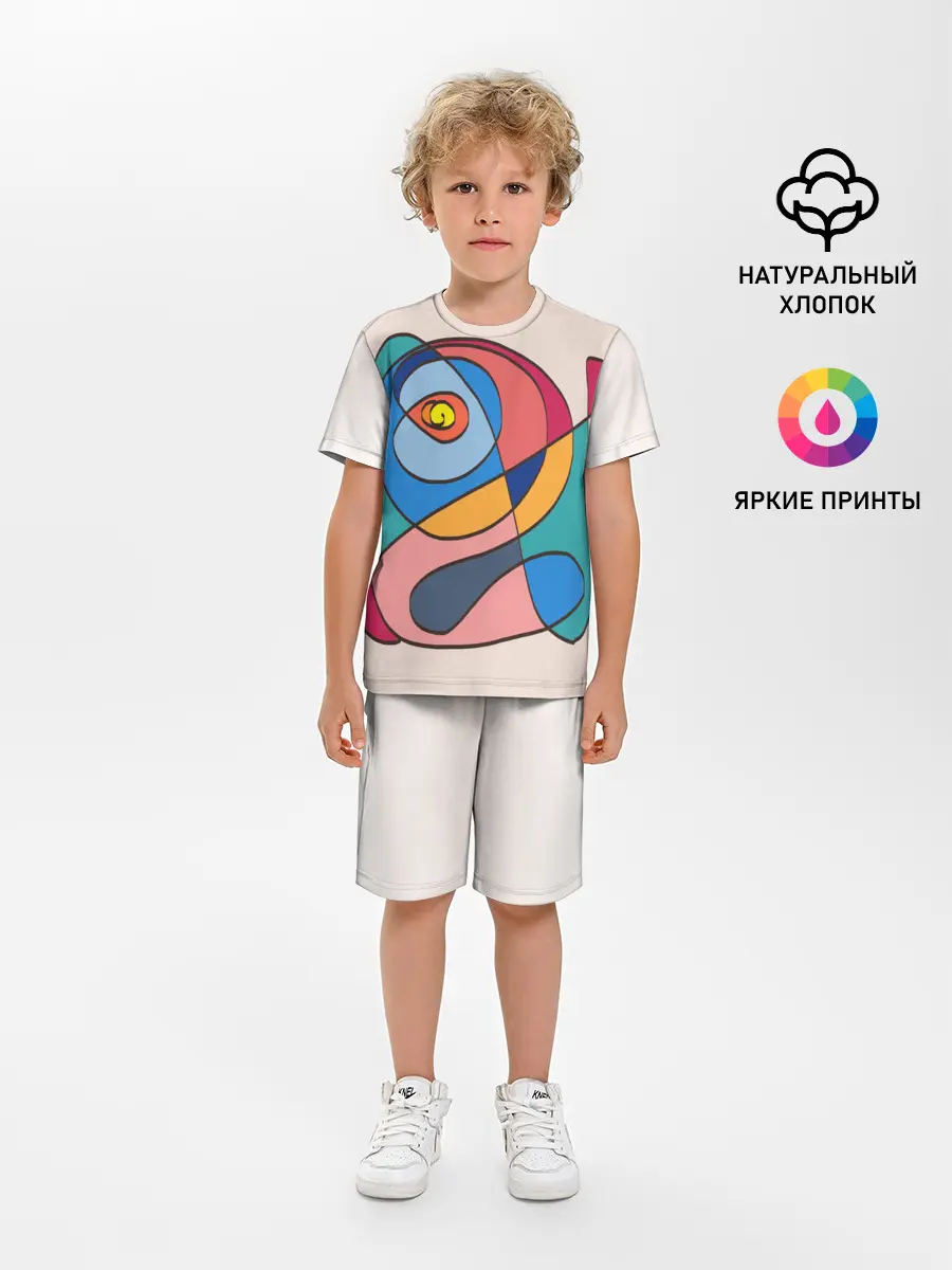 Детская пижама с шортами / Абстракция полет фантазии