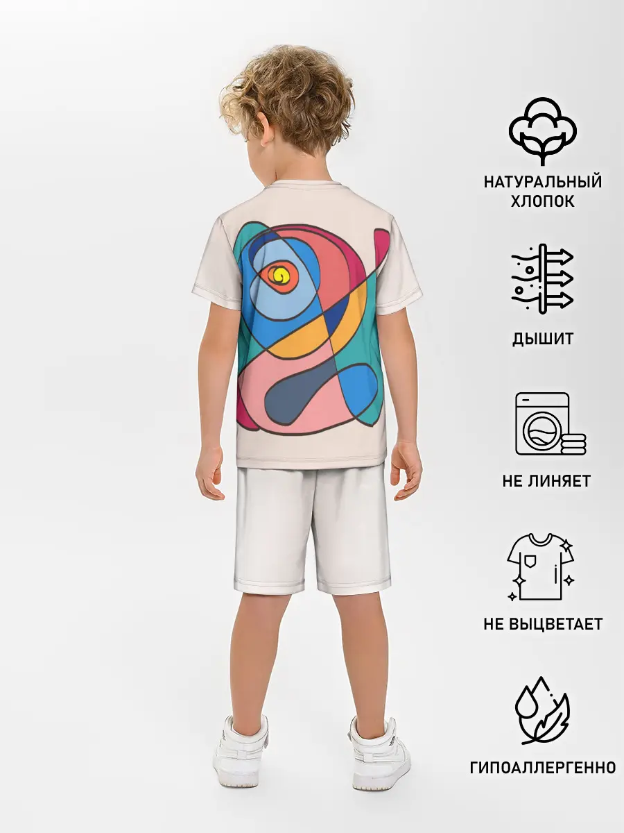 Детская пижама с шортами / Абстракция полет фантазии