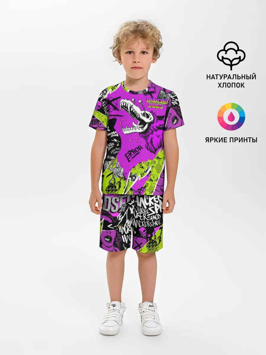 Детская пижама с шортами / Watch Dogs: Legion