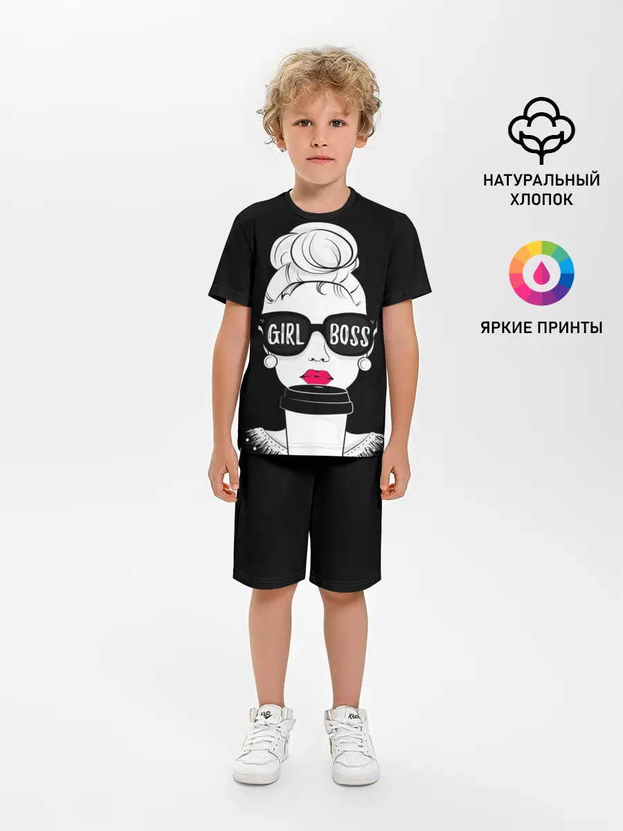 Детская пижама с шортами / Girl Boss