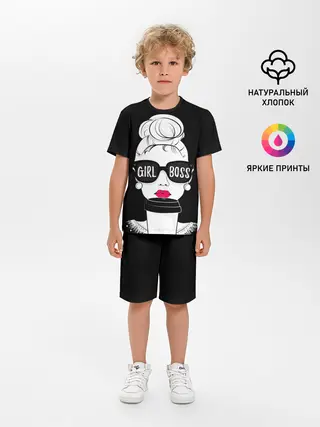 Детская пижама с шортами / Girl Boss