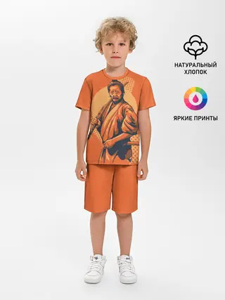 Детская пижама с шортами / Самурай