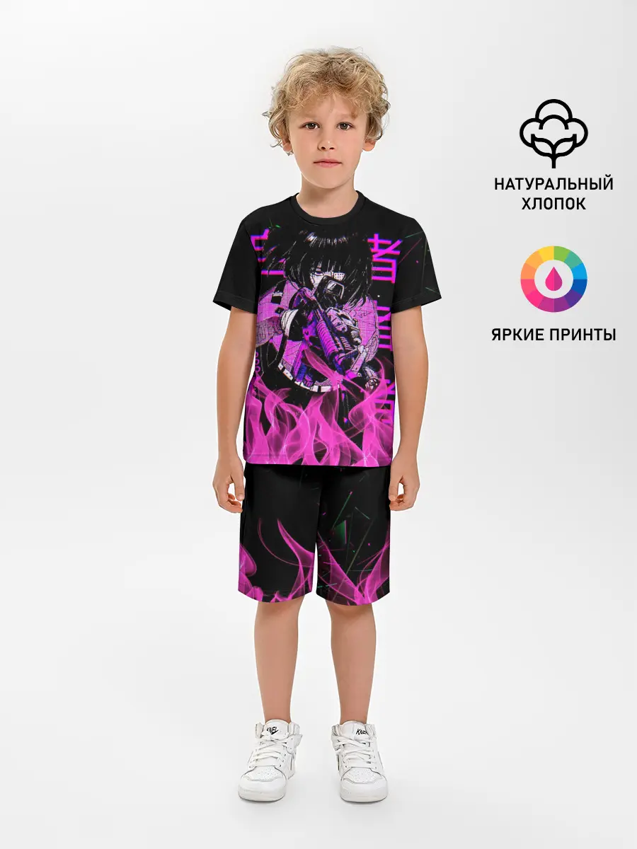 Детская пижама с шортами / Аниме Девушка Киберпанк