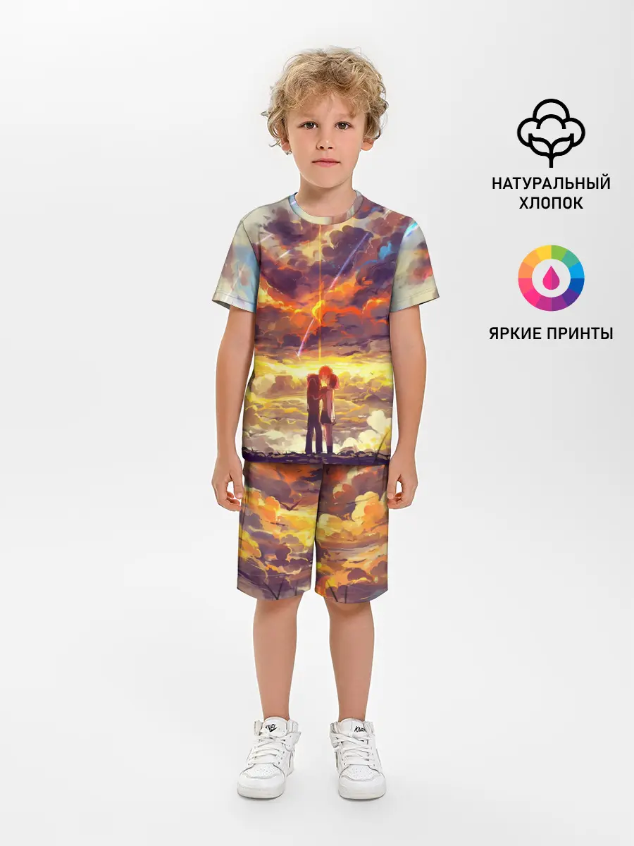 Детская пижама с шортами / ТВОЕ ИМЯ