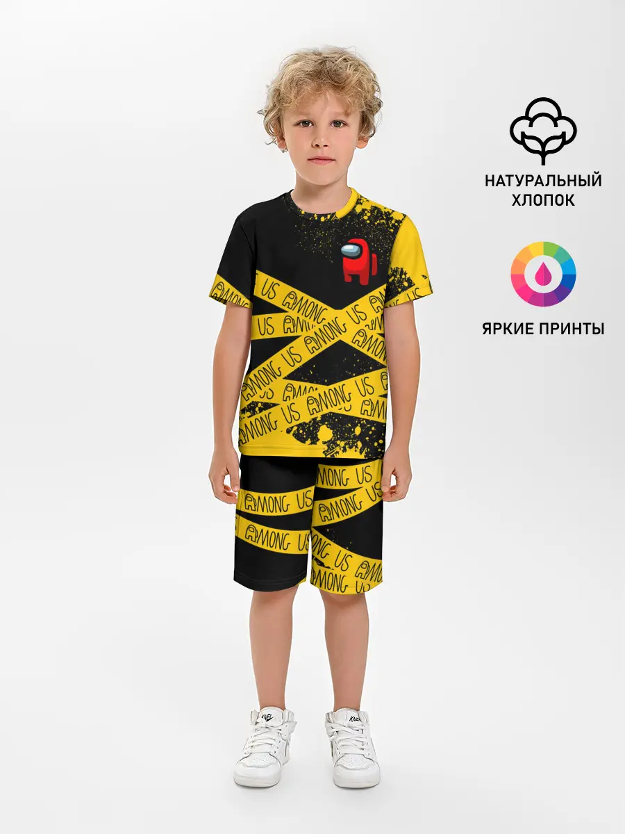 Детская пижама с шортами / AMONG US / Амонг Ас