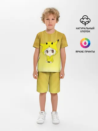 Детская пижама с шортами / Пикачу