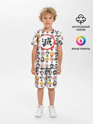 Детская пижама с шортами / Клинок, рассекающий демонов ПЕРСОНАЖИ