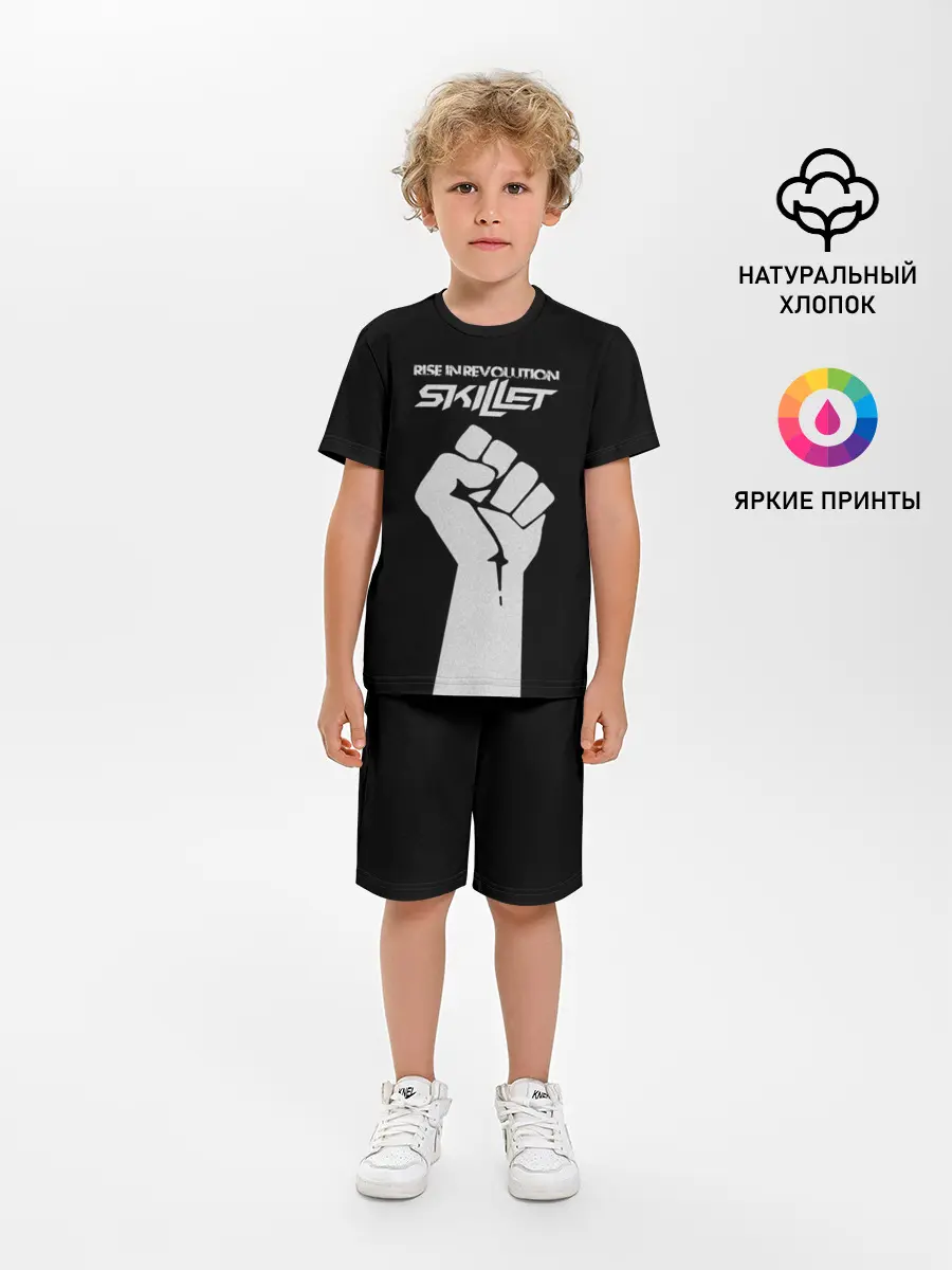 Детская пижама с шортами / Rise in revolution - Skillet