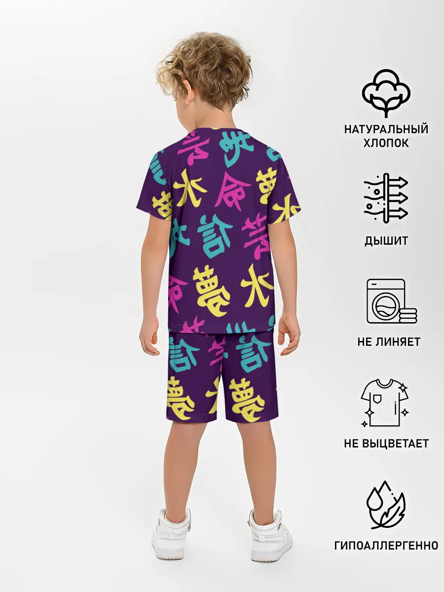 Детская пижама с шортами / Japanese pattern