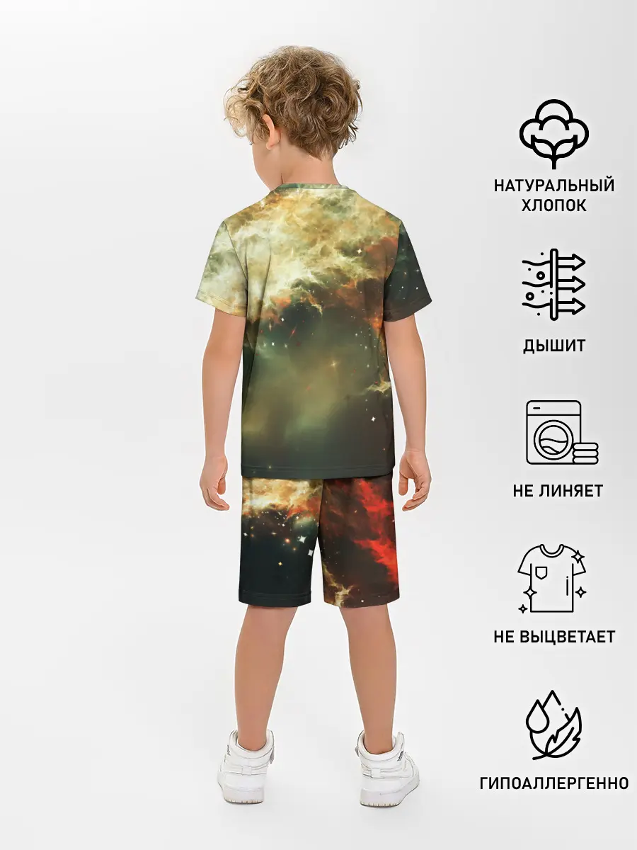 Детская пижама с шортами / НЕОНОВЫЕ ЗВЕЗДЫ