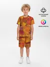 Детская пижама с шортами / Осенние листья