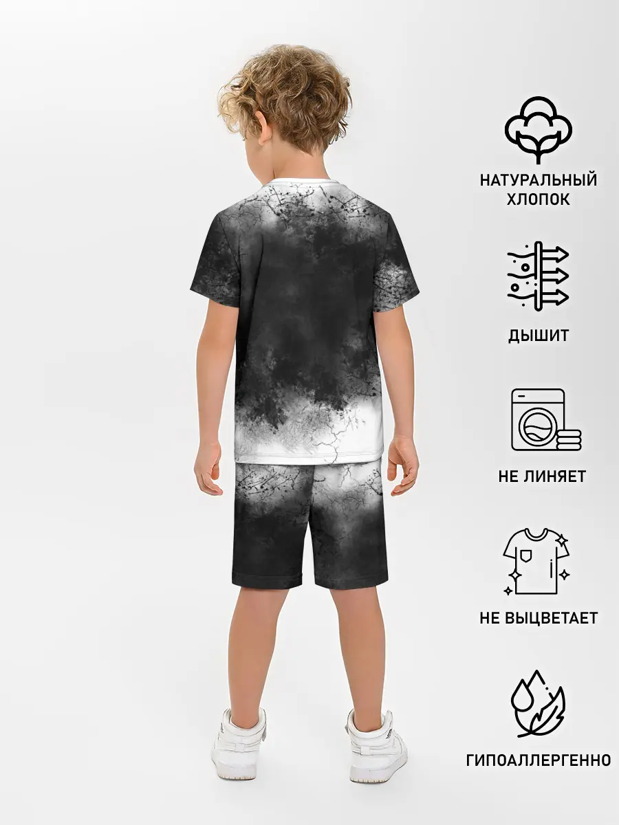 Детская пижама с шортами / Гатс акварель