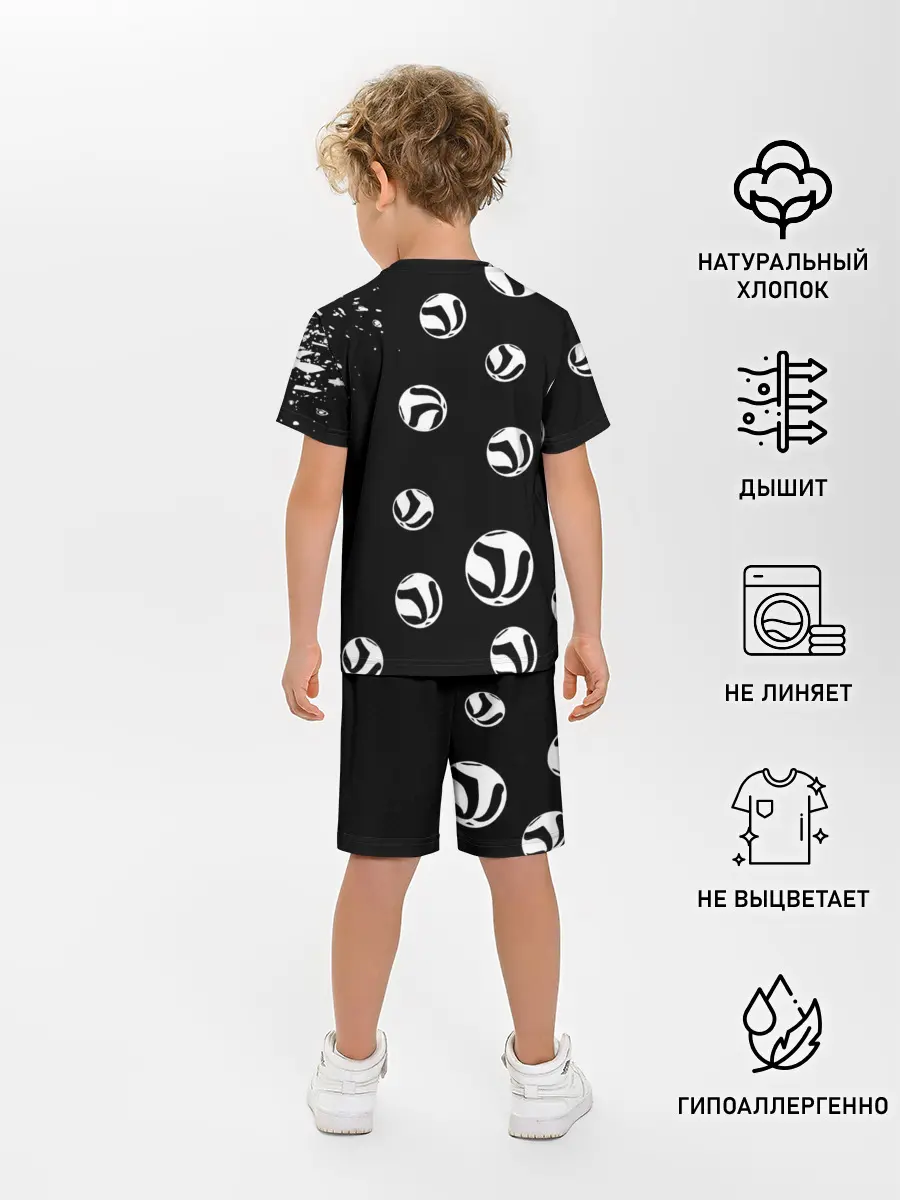 Детская пижама с шортами / Старшая Некома коты Haikyuu!!