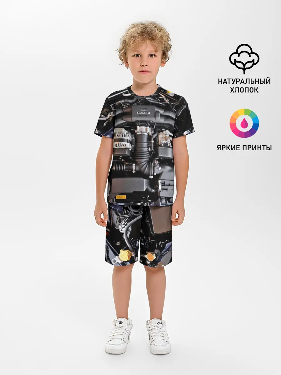 Детская пижама с шортами / Engine