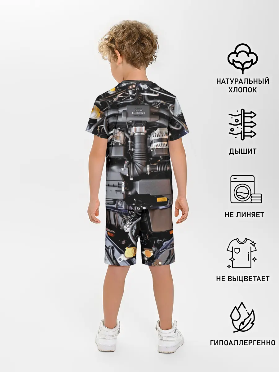 Детская пижама с шортами / Engine
