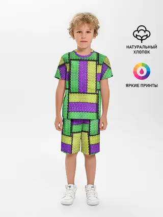 Детская пижама с шортами / Цветные Ремешки