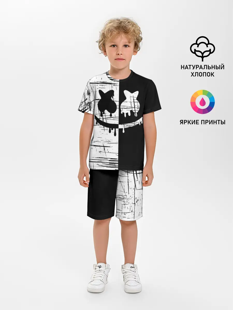 Детская пижама с шортами / FORTNITE MARSHMELLO.