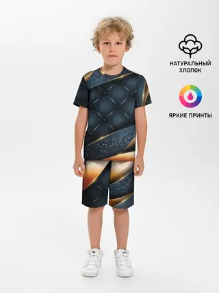 Детская пижама с шортами / 3D VIP GOLD CORNERS