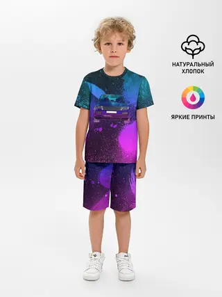 Детская пижама с шортами / LAND ROVER NEON