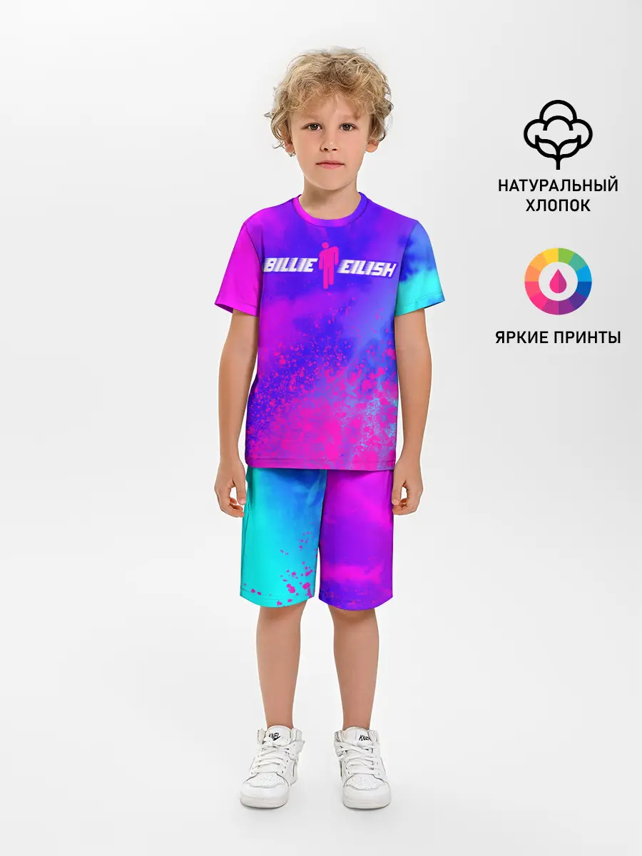 Детская пижама с шортами / BILLIE EILISH / БИЛЛИ АЙЛИШ