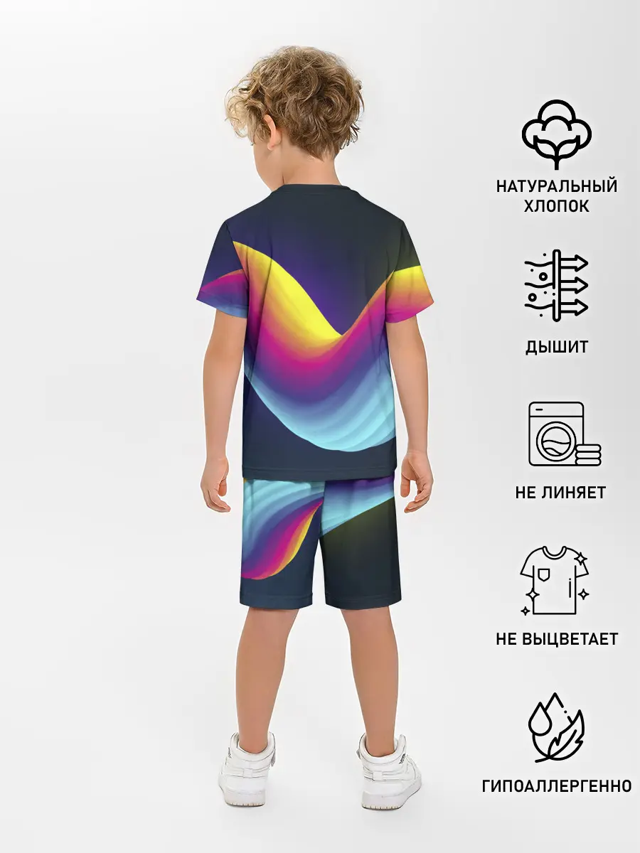 Детская пижама с шортами / Neon wire