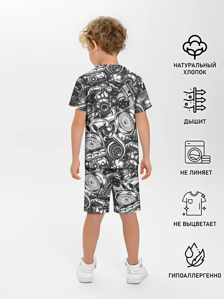 Детская пижама с шортами / Автомобильные детали