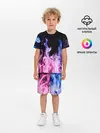 Детская пижама с шортами / НЕОНОВЫЙ ОГОНЬ