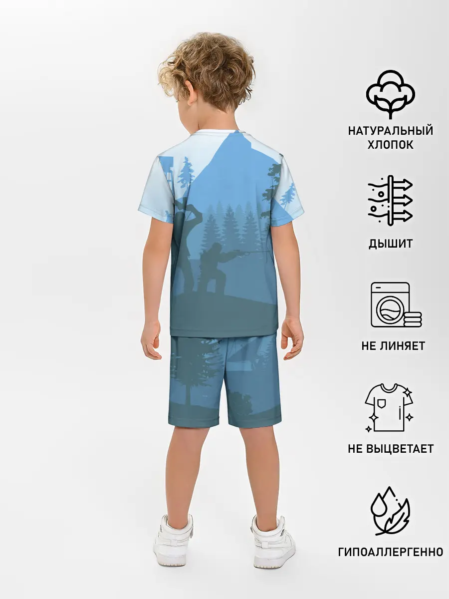 Детская пижама с шортами / Выживалка Раст