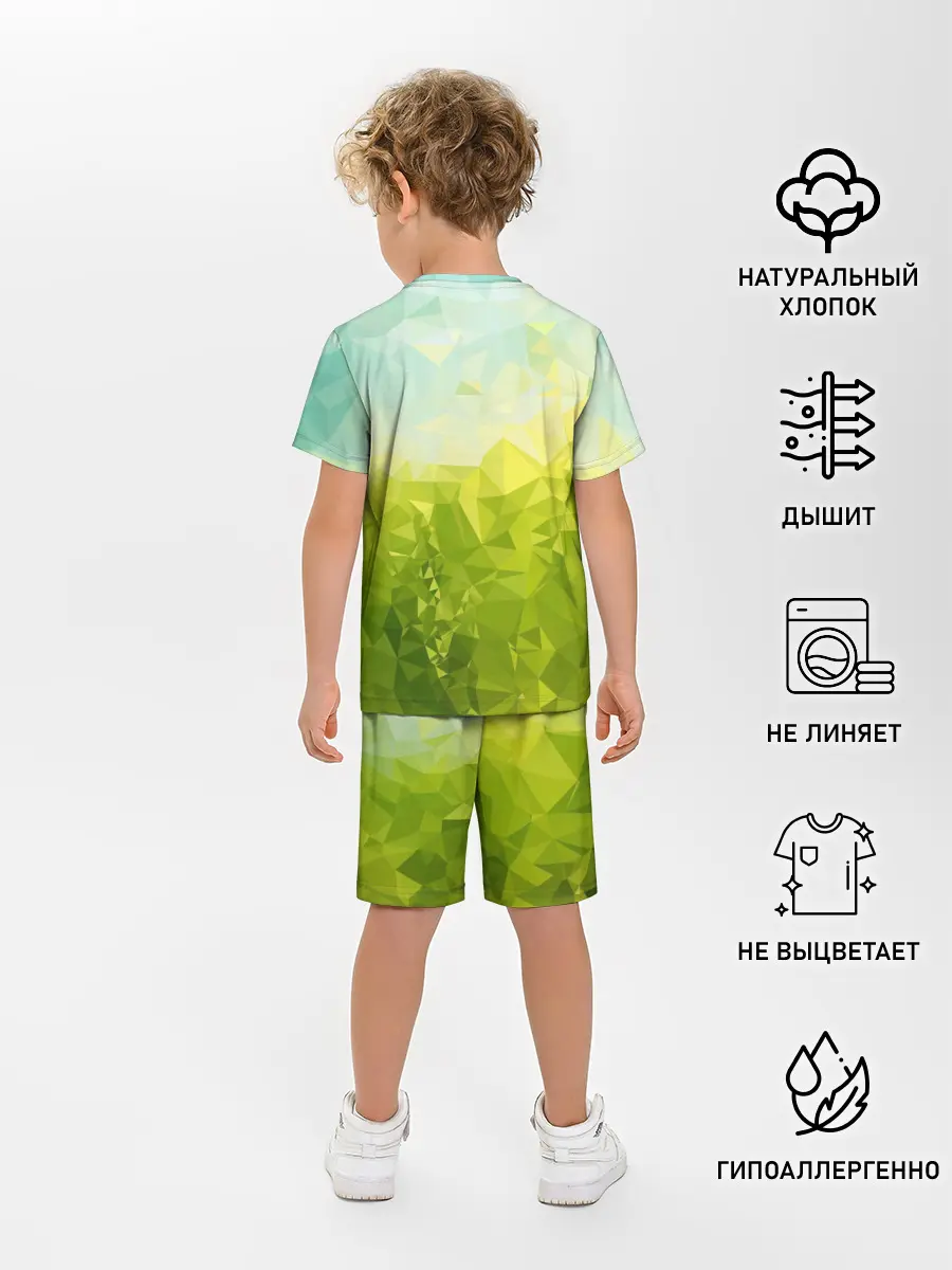 Детская пижама с шортами / Природная Абстракция
