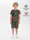 Детская пижама с шортами / Кислотные узоры психоделика