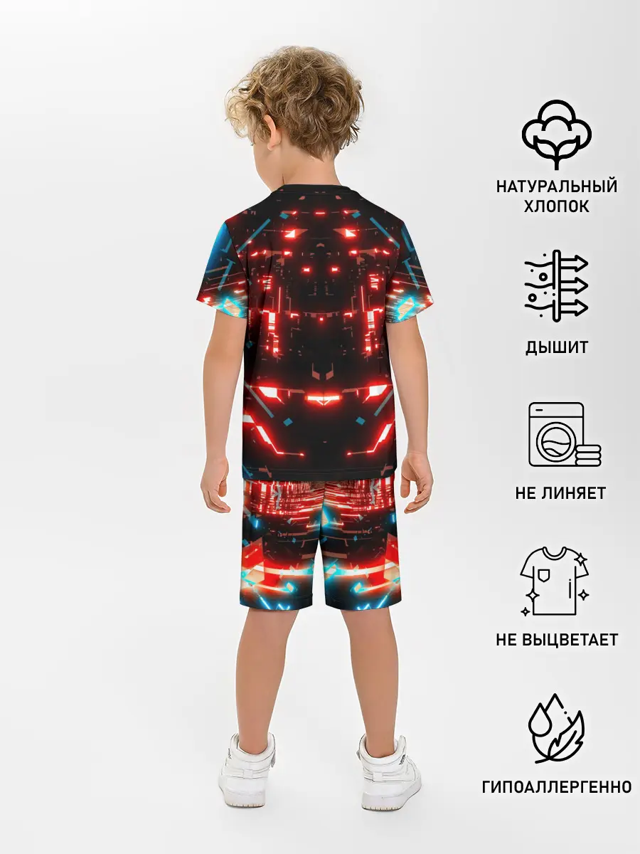 Детская пижама с шортами / Neon Lights