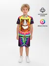 Детская пижама с шортами / Psychedelic Rainbow Cat