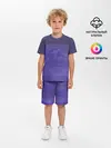Детская пижама с шортами / Фиолетовые краски