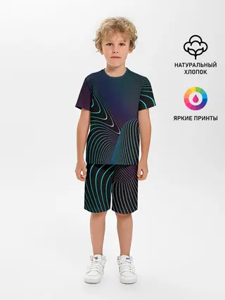 Детская пижама с шортами / НЕОН STRIPES