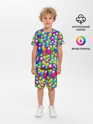 Детская пижама с шортами / Fall Guys
