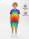 Детская пижама с шортами / Круговая радуга