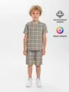 Детская пижама с шортами / Узор в клетку