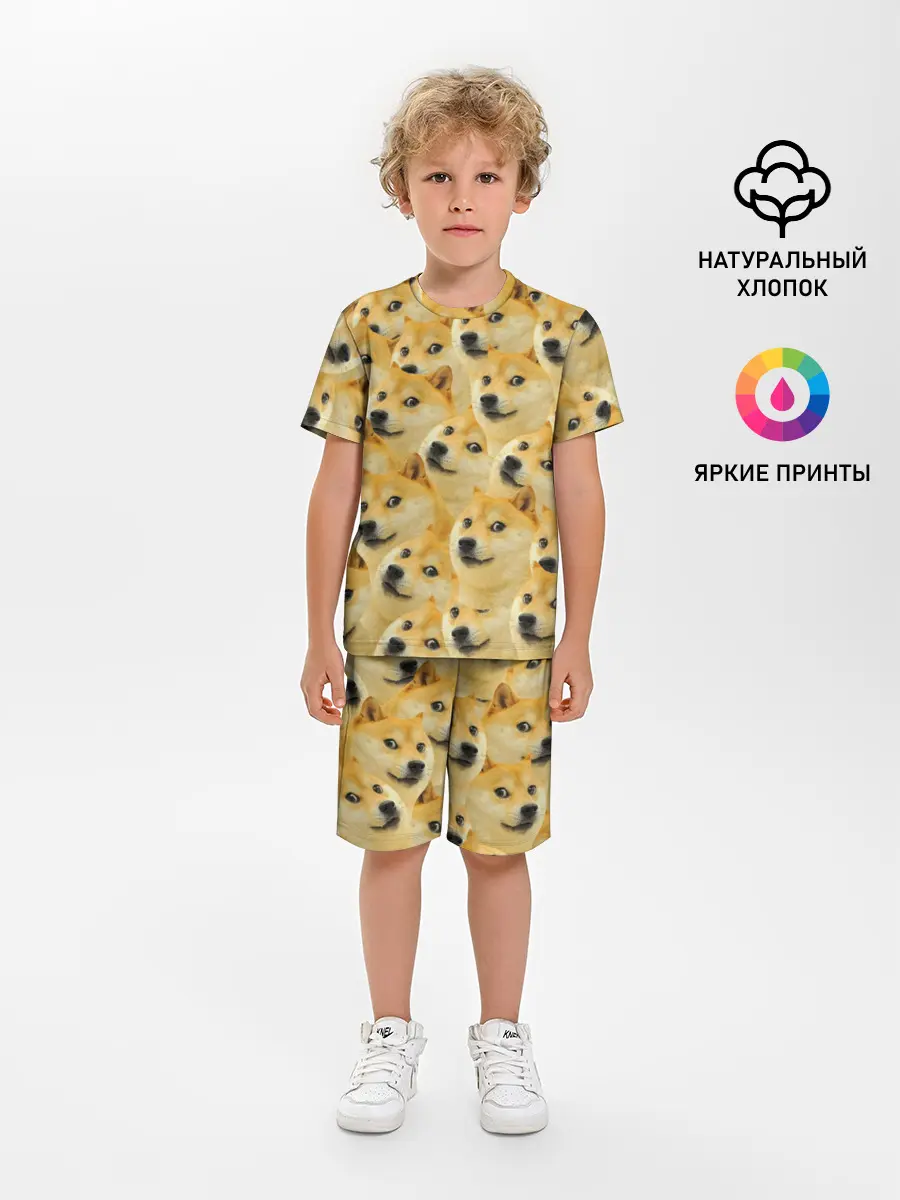 Детская пижама с шортами / Doge