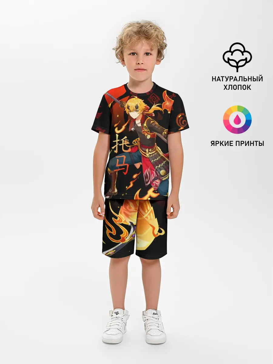 Детская пижама с шортами / Геншин импакт: Тома