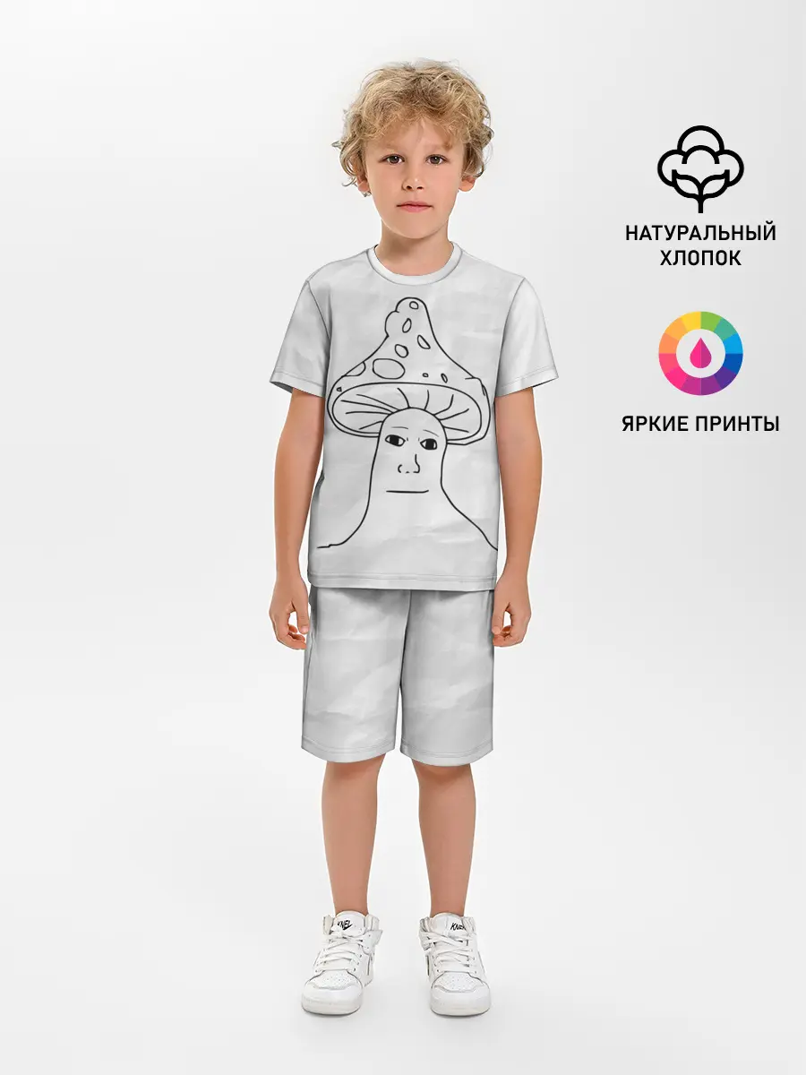 Детская пижама с шортами / Шрумджек | Shroomjak | Мем
