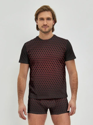 Мужские трусы с футболкой / Металлическая сетка