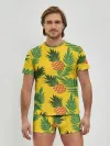 Мужские трусы с футболкой / Ананасы