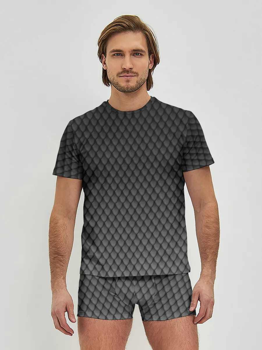 Мужские трусы с футболкой / Чешуя дракона