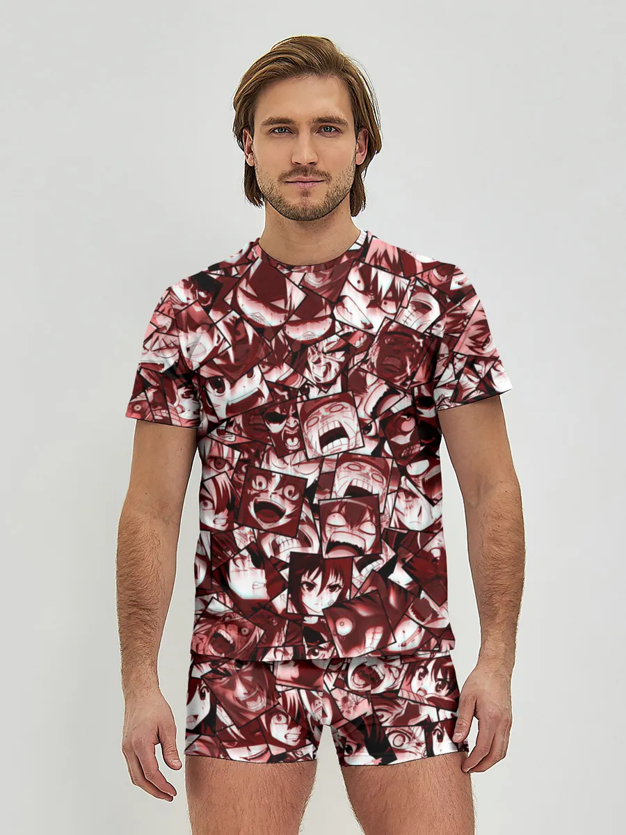 Мужские трусы с футболкой / Ярость аниме