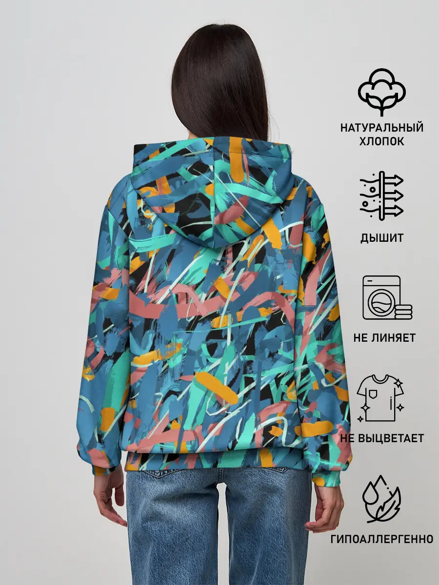 Женское худи / Яркие краски