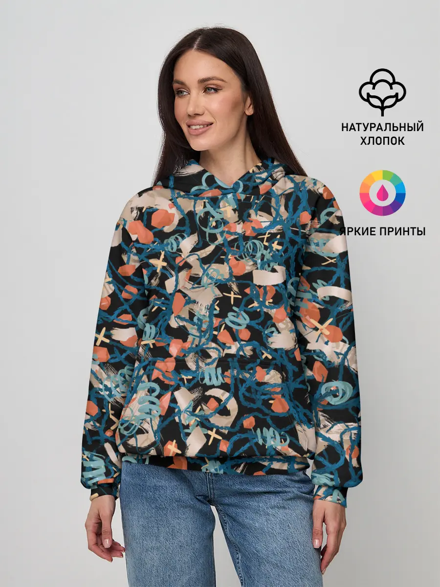 Женское худи / Линии в пространстве